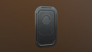 3D door sci fi model