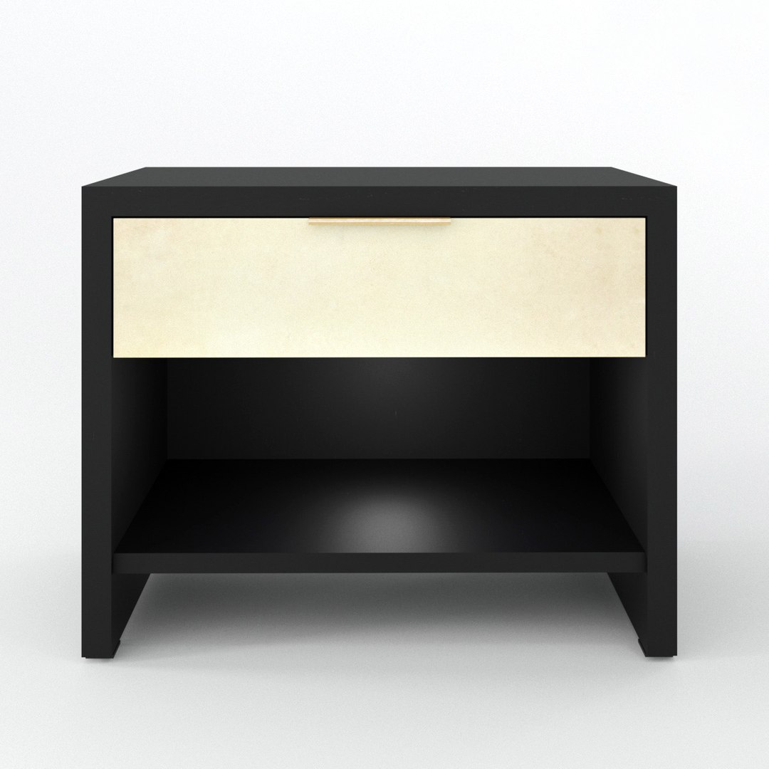 Parchment nightstand 3D model TurboSquid 1290590