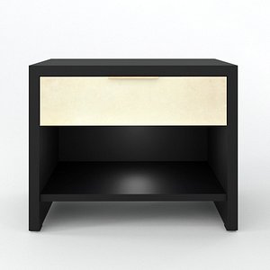 parchment nightstand 3D model