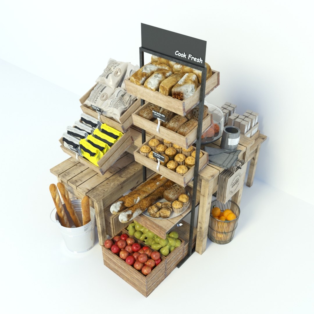 Grocery shop model - TurboSquid 1796708
