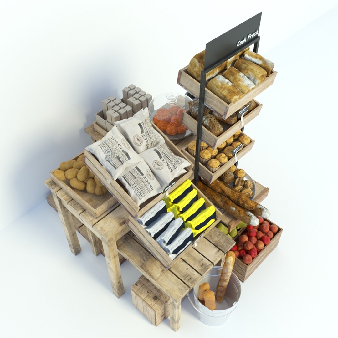 Grocery shop model - TurboSquid 1796708