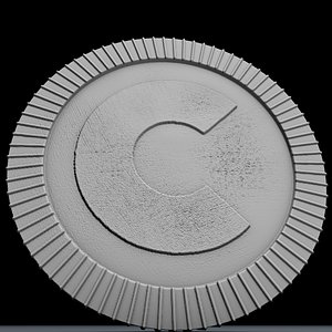 3D model coin zbrush
