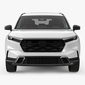 City SUV White Simplified 3D model