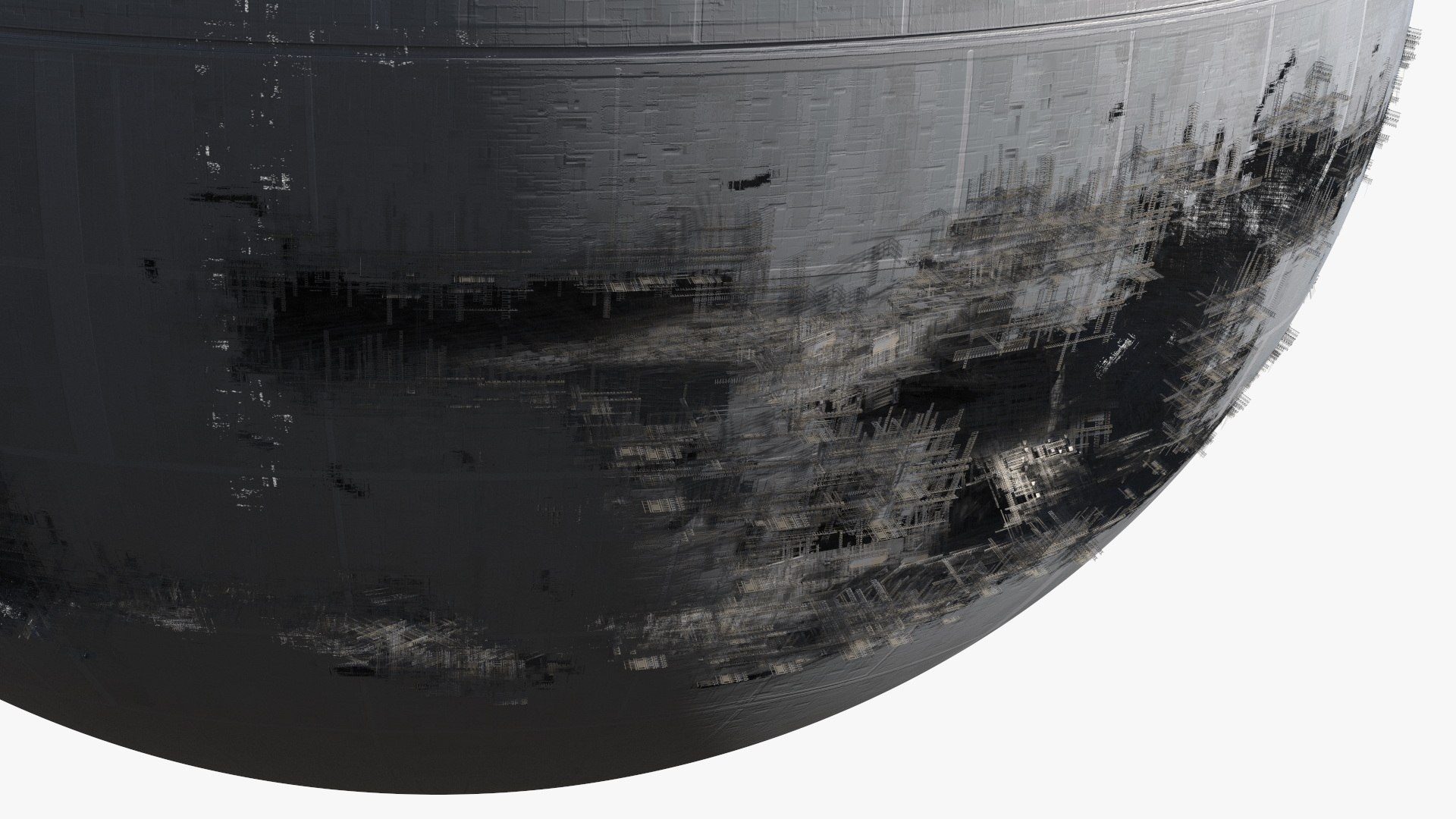 Star Wars Death Star Destroyed 3D model TurboSquid 2116198