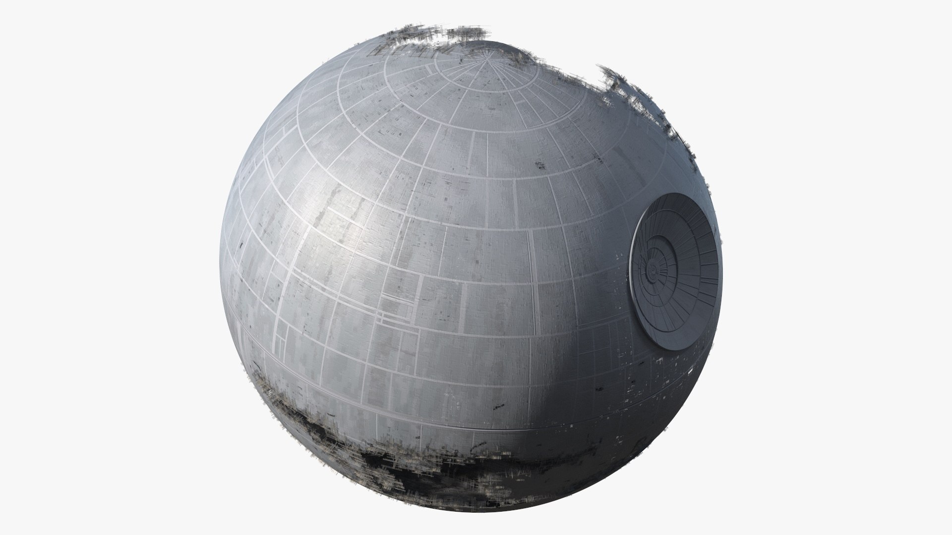 Star Wars Death Star Destroyed 3D model TurboSquid 2116198