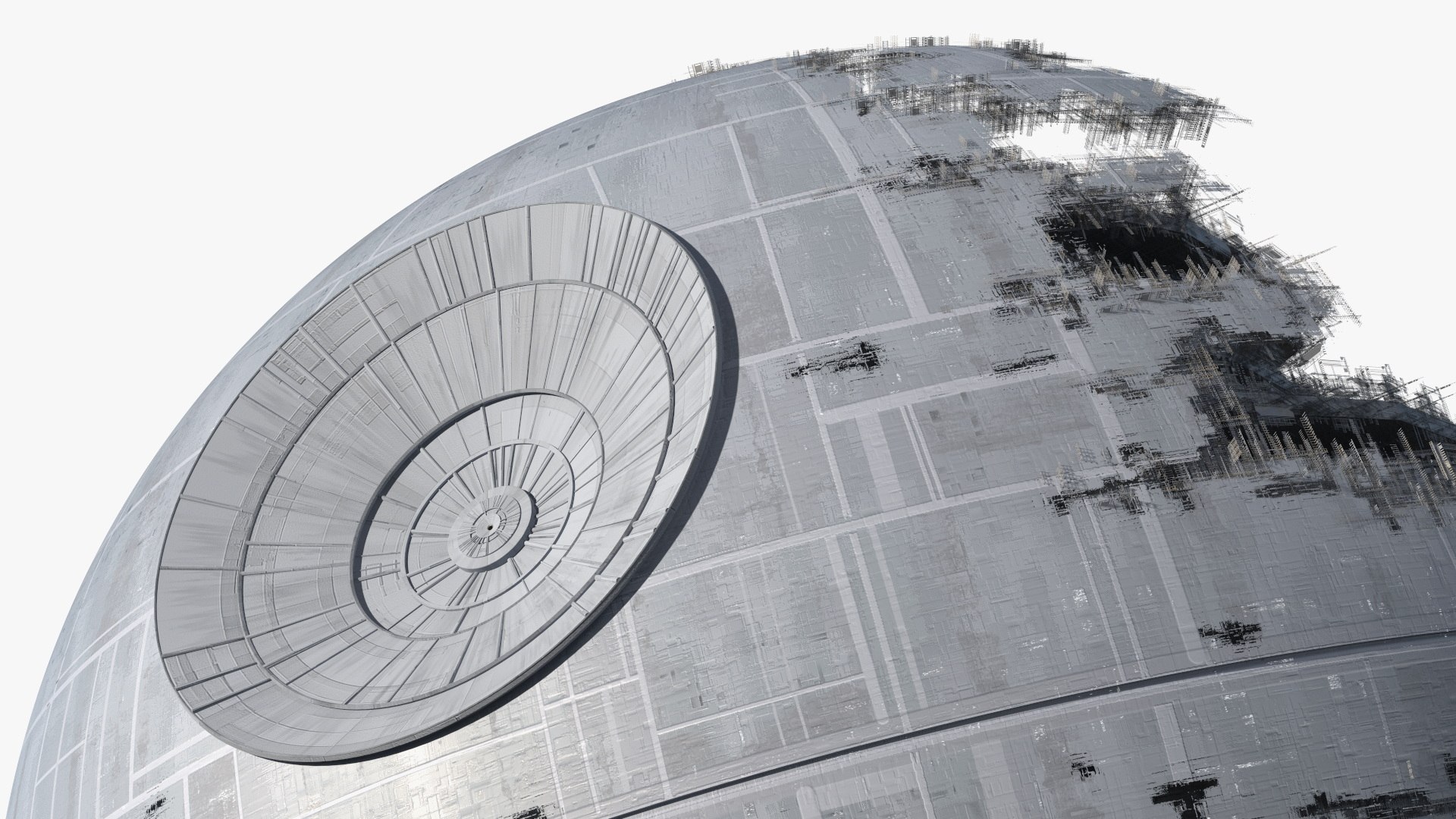 Star Wars Death Star Destroyed 3D model TurboSquid 2116198