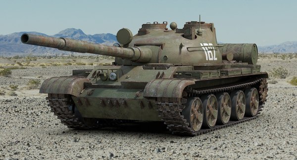 3d model soviet t62 tank tracks