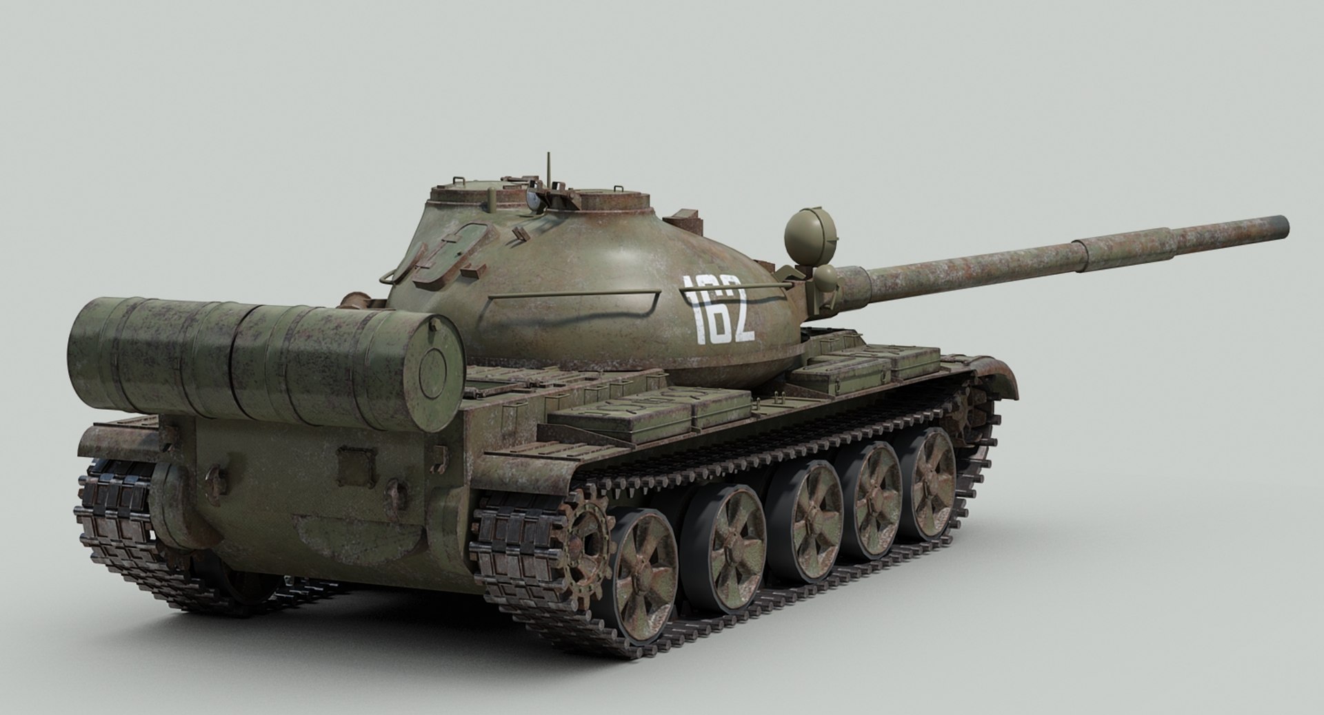 3d Model Soviet T62 Tank Tracks