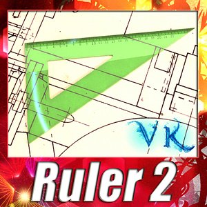 ruler - 3d model