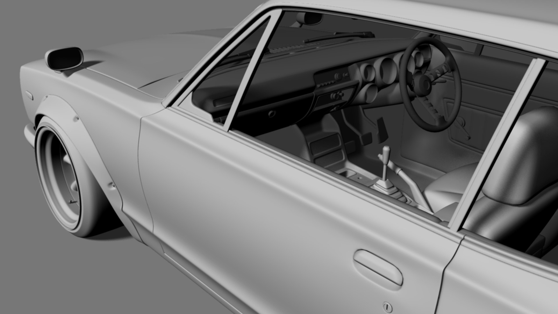 Gt-r2000 Hakosuka 3d Obj