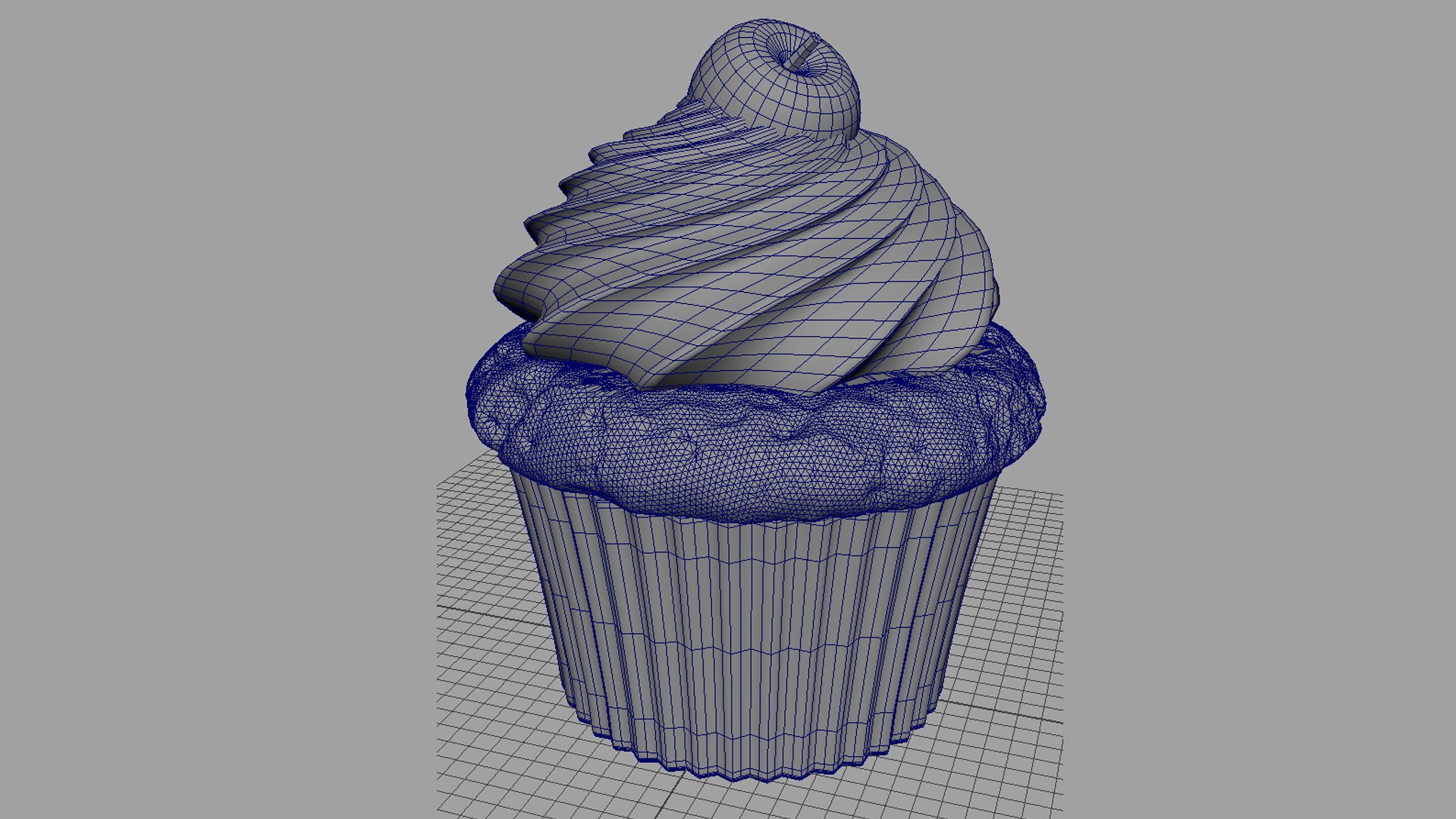 Cherry CupCake Model - TurboSquid 2215435