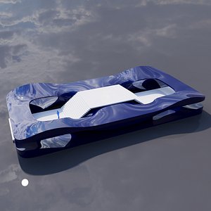 3D model Fluid Nexus Exhibition Pavilion