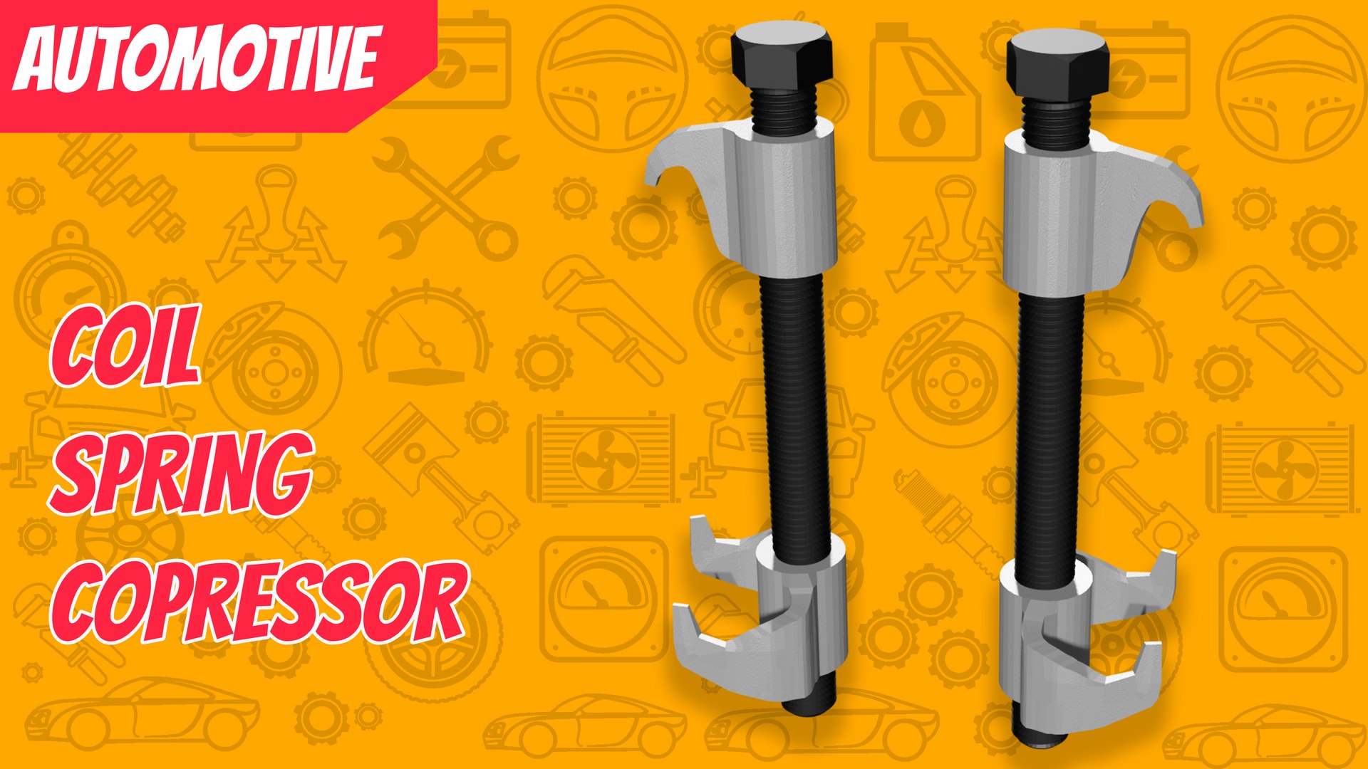 3D 3D COIL SPRING COMPRESSOR - TurboSquid 1793996