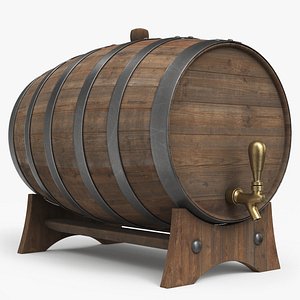 3D model Whiskey Barrel