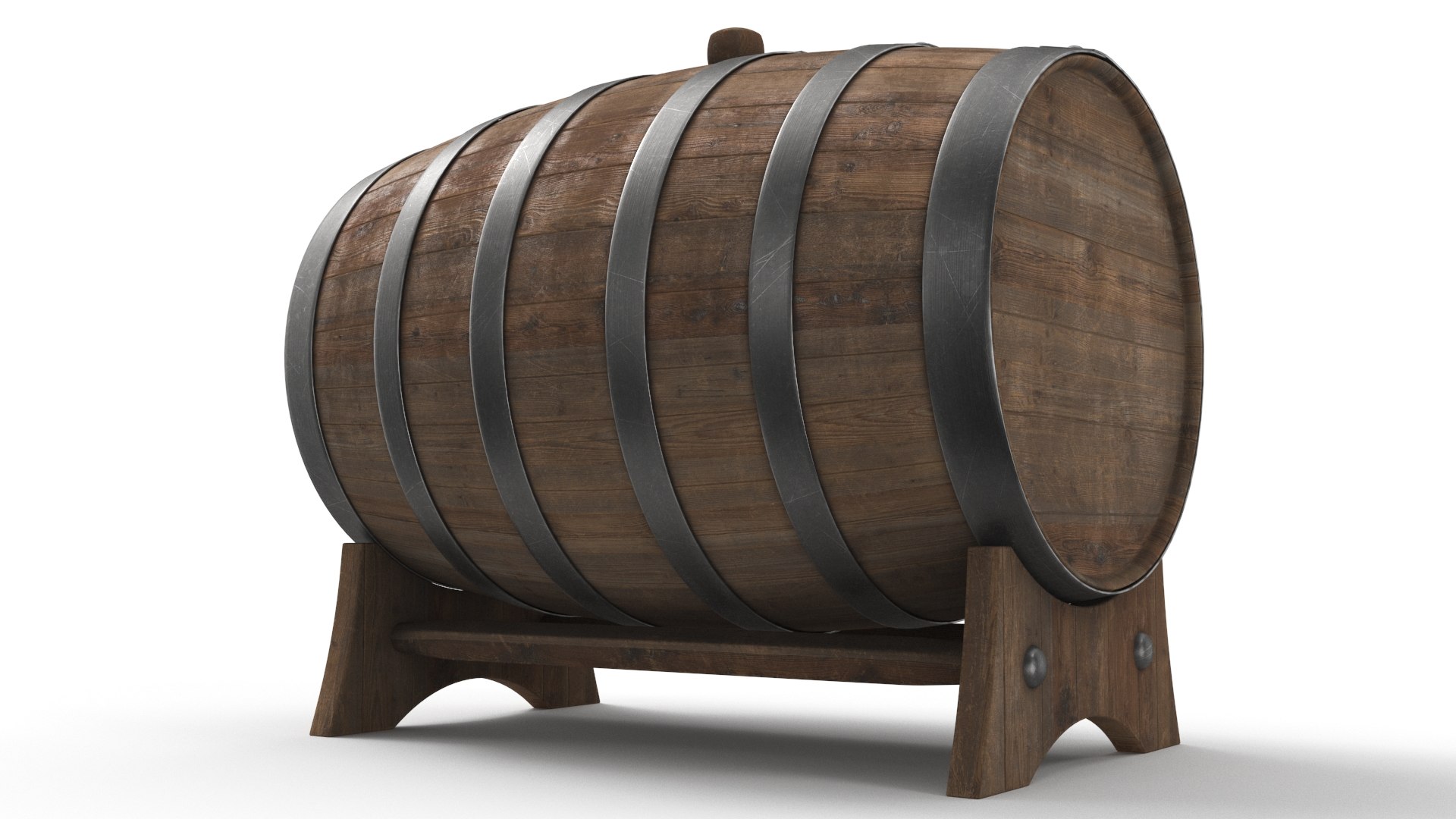 3D model Whiskey Barrel https://p.turbosquid.com/ts-thumb/uP/1fxQWH/ek/b_view05/jpg/1658667410/1920x1080/fit_q87/615fa4e5c0cebce0933692f7cb68b7d93c6d68aa/b_view05.jpg