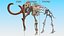 Mammoth Adult with Skeleton Collection 3D