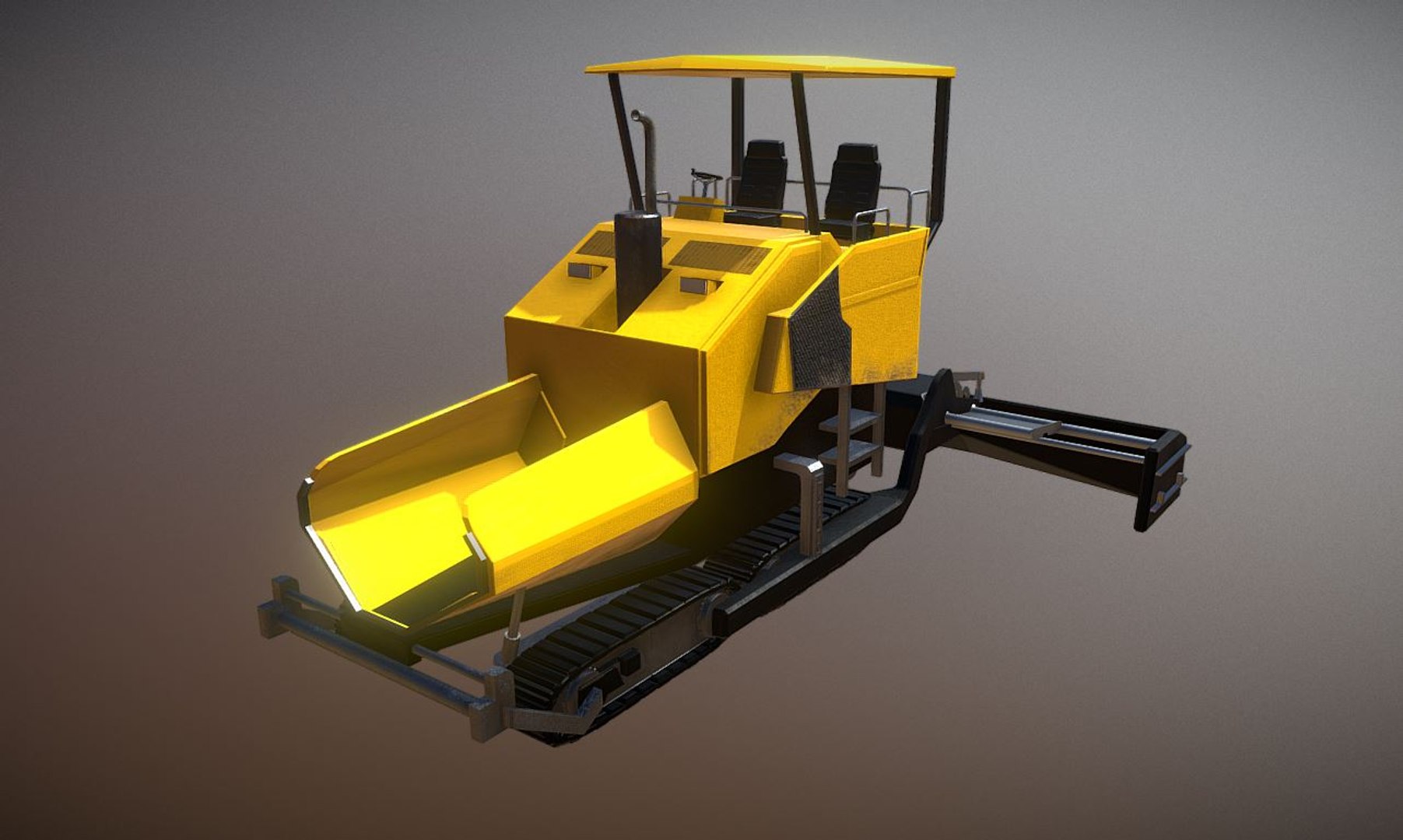 3D Asphalt Machine Model - TurboSquid 1221401