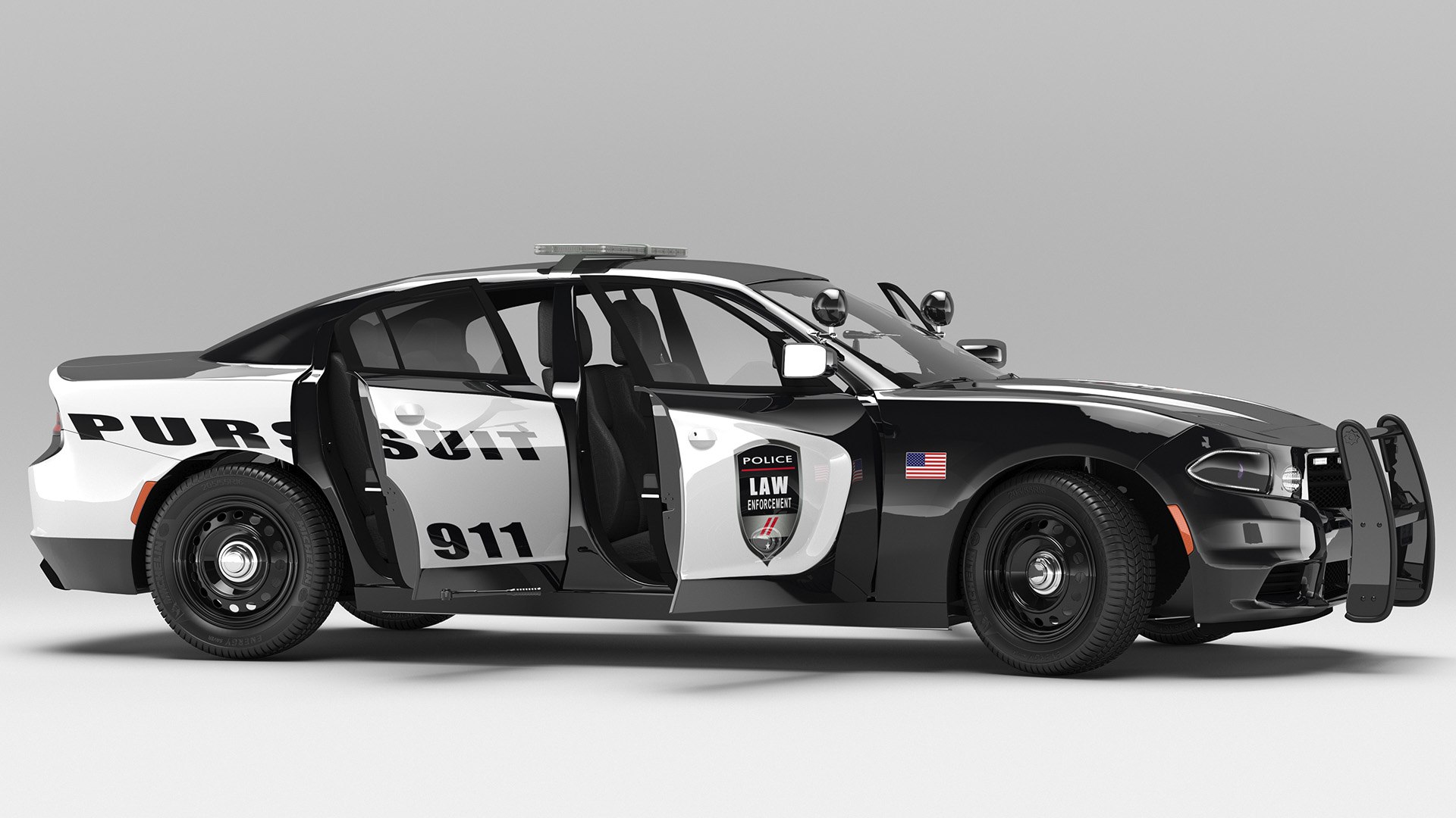 max generic police car rigged