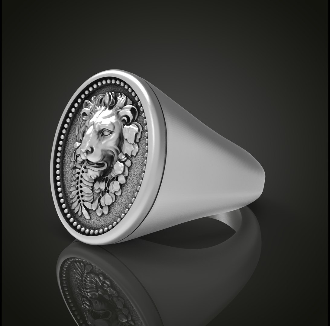 Lion ring 3D model https://p.turbosquid.com/ts-thumb/uP/7ICqxE/GM/untitled.15.5/jpg/1648827511/1920x1080/fit_q87/6e5dbb285e184e33e2cc24691d7e60021bf9ed0a/untitled.15.5.jpg
