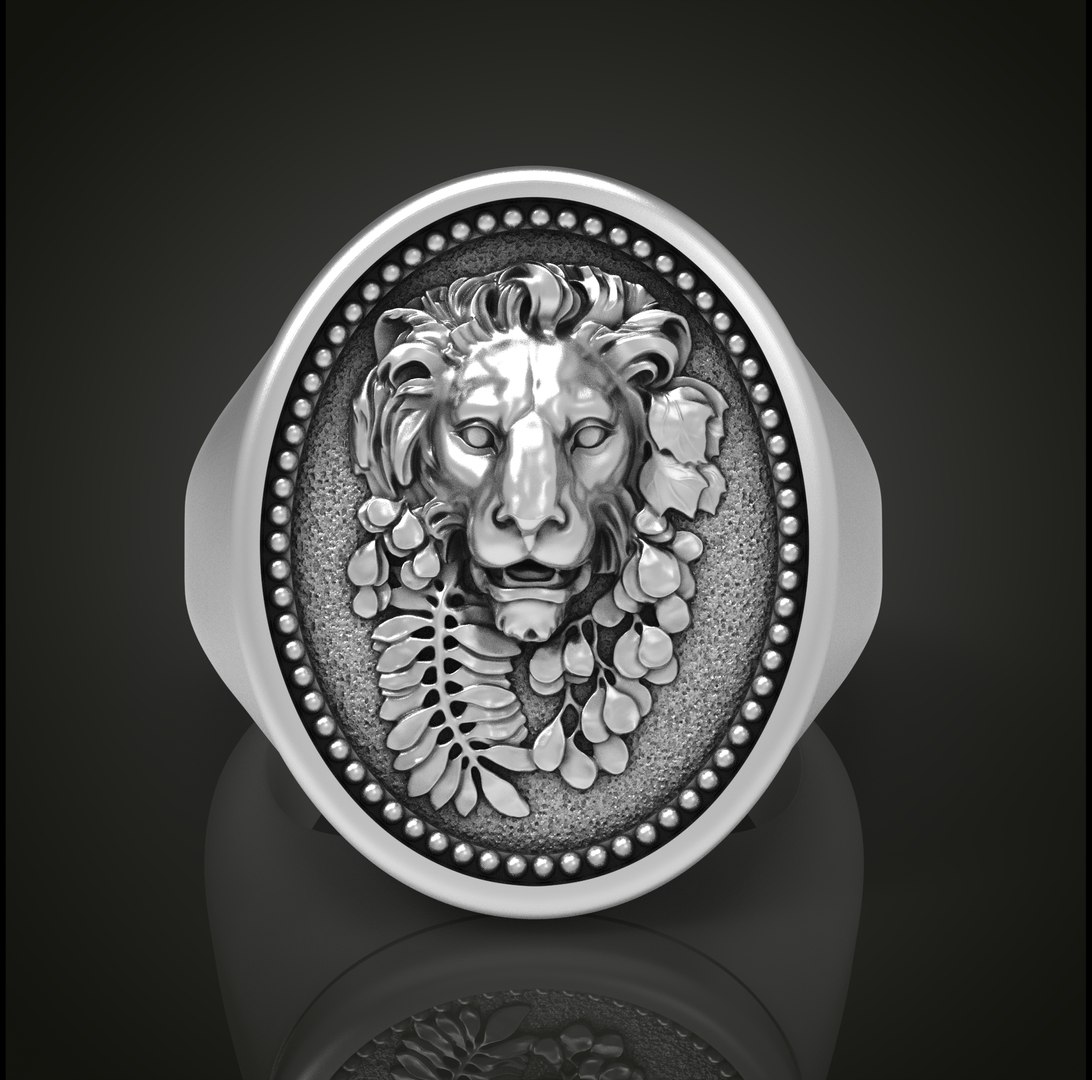 Lion Ring 3D Model - TurboSquid 1876728