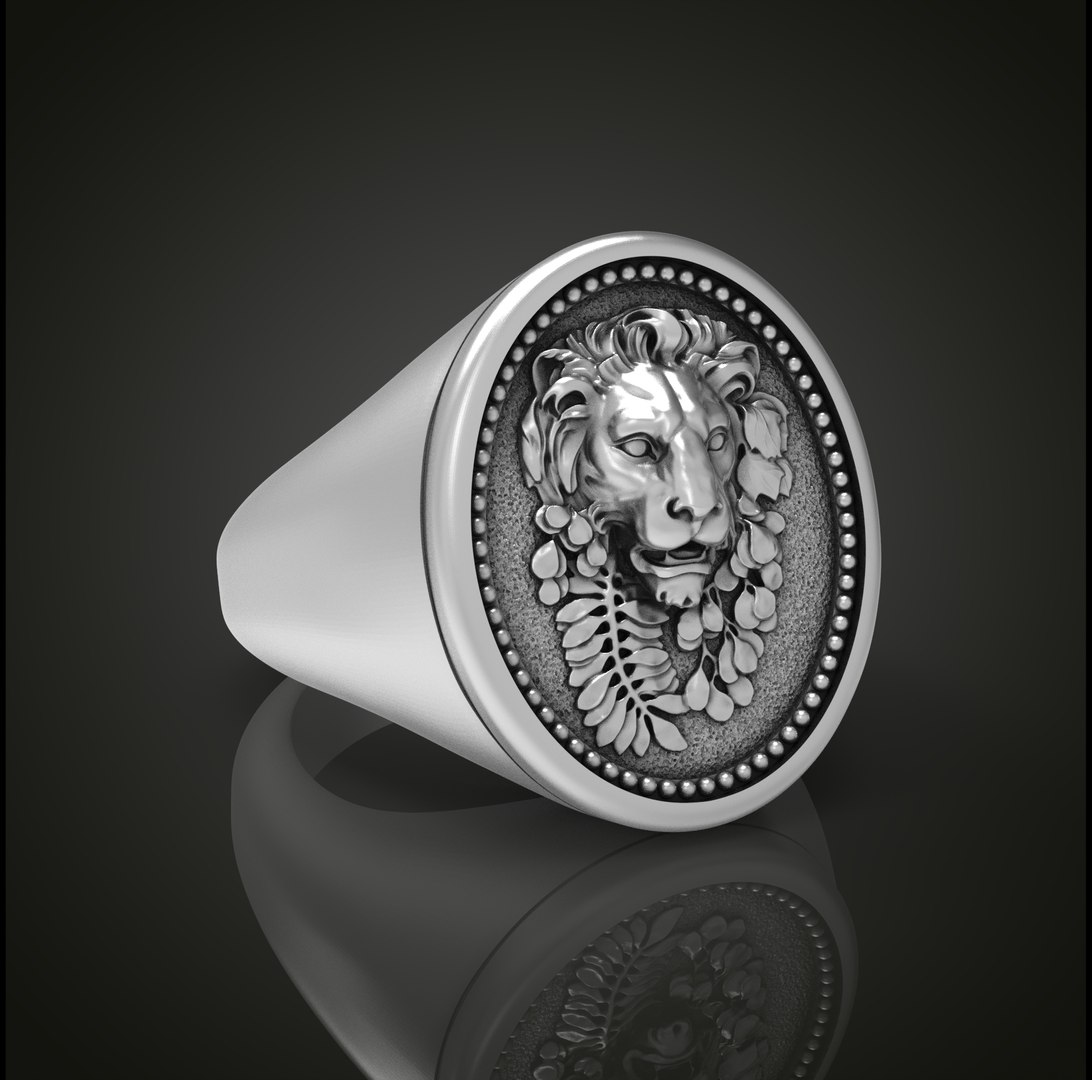 Lion Ring 3D Model - TurboSquid 1876728