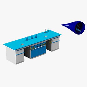 Hydrogen peroxide Liquid table 3D model