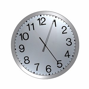 3d simple wall clock