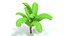 3D model Low Poly Cartoon Banana Tree