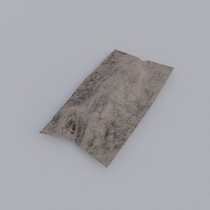 3D Accident Male Dead Body model