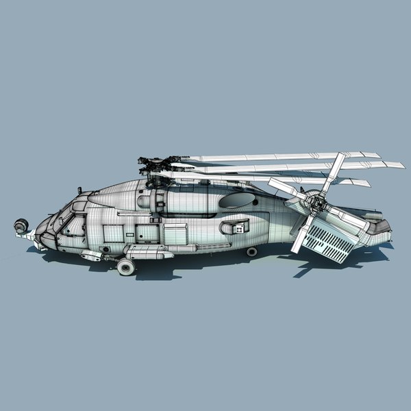 sh-60b military helicopter version 3d model