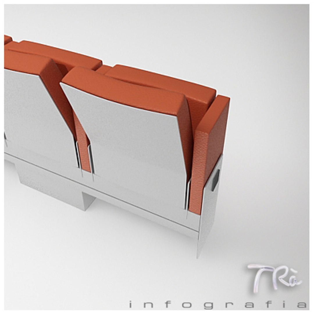 3d theater armchair mutaflex model