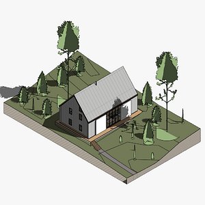 Forest house - Revit 3D model