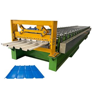 Metal Deck and Roofing Sheet Roll Forming Machine 3D CAD Model 3D model
