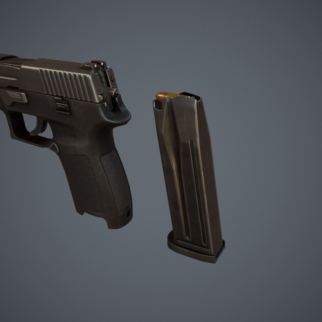 P250 Compact Pistol 3d Max