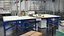 Mesa de corte CNC industrial montada