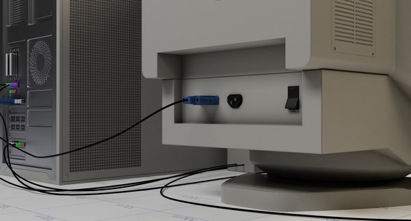 3D old computer model - TurboSquid 1682689