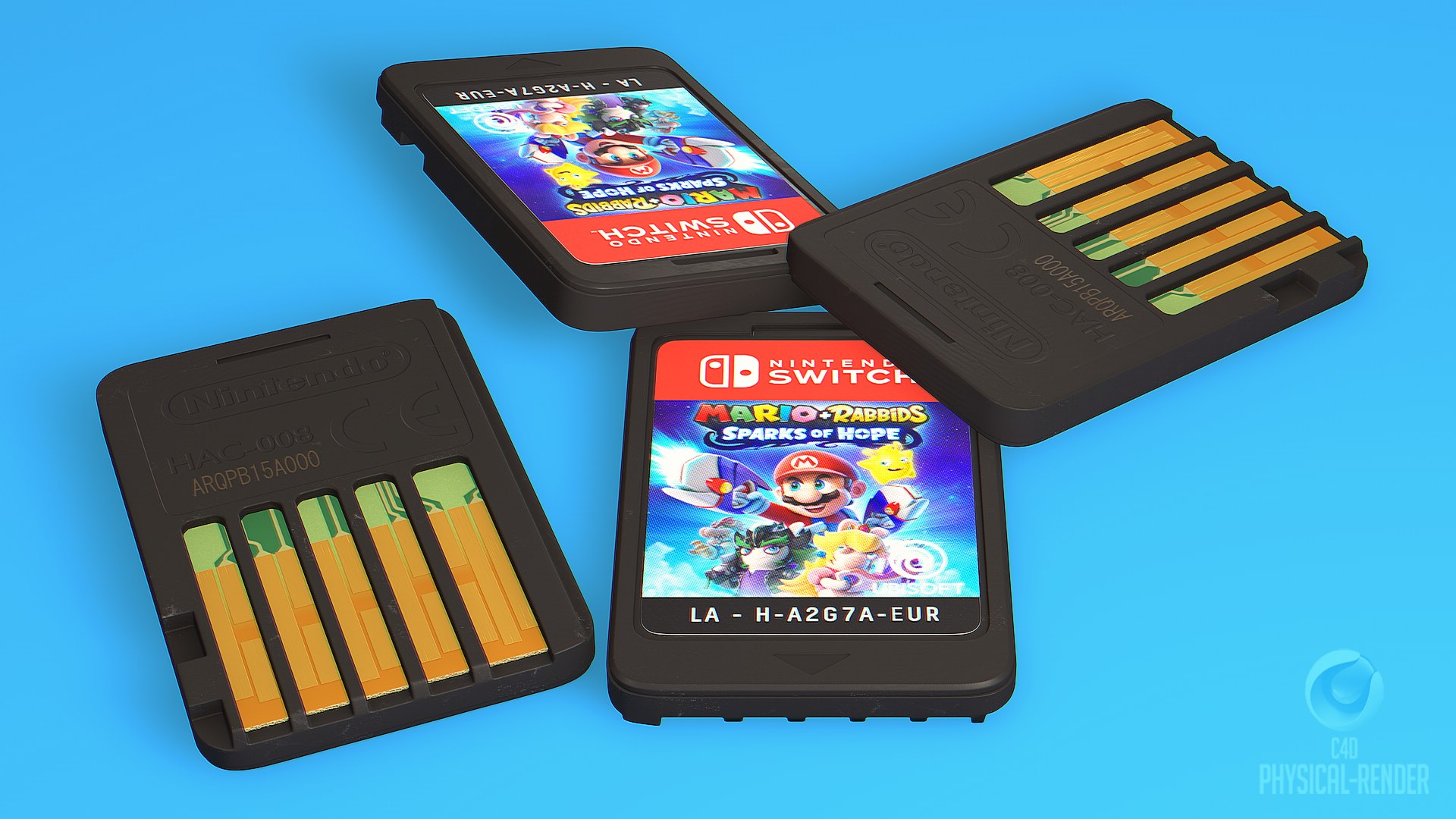 3D Nintendo Switch Game Card Cartridge 8K TurboSquid 2069858