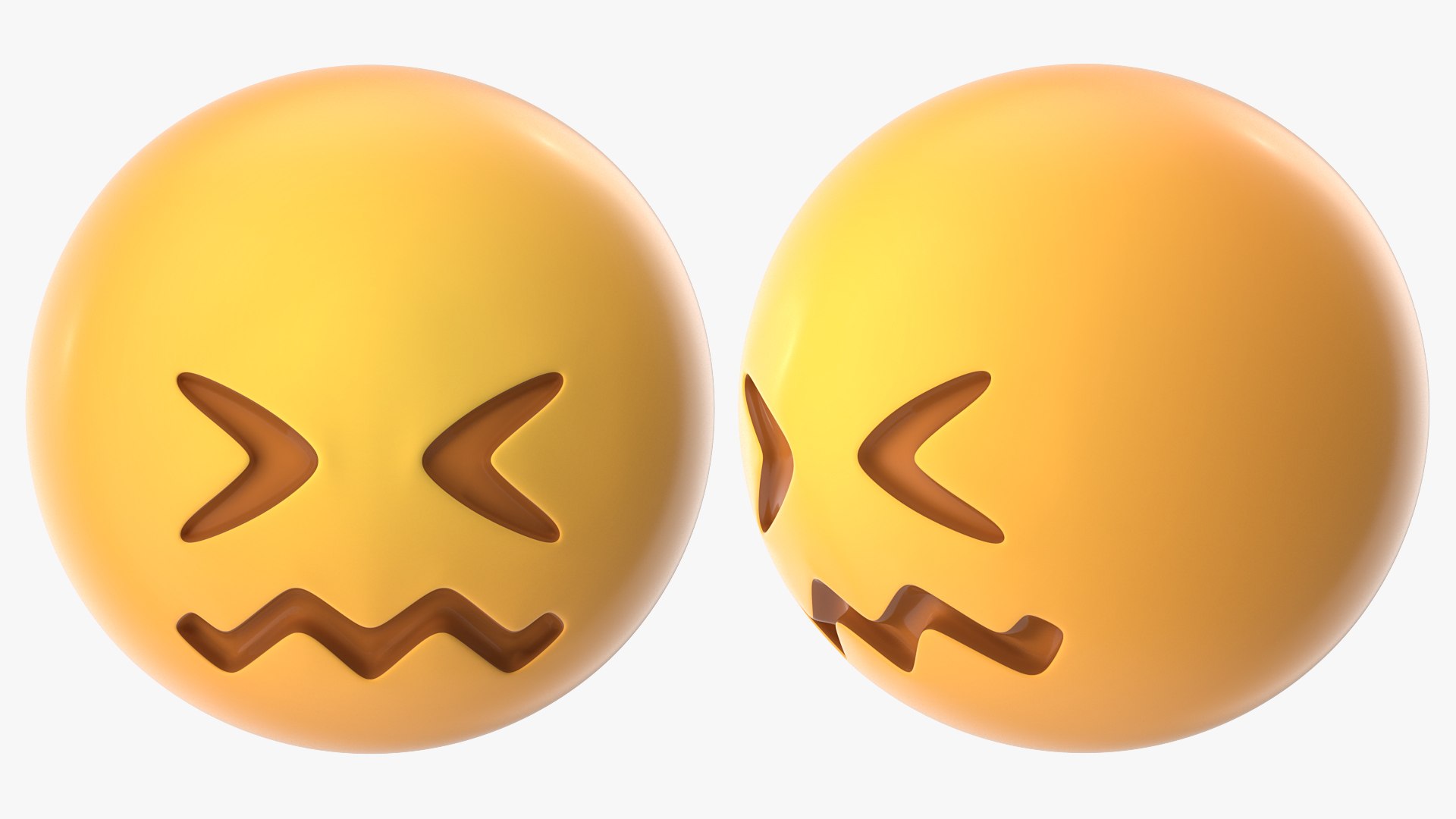 3D Confounded Emoji - TurboSquid 1531642