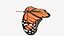 Mariposa Low-Poly aparejada