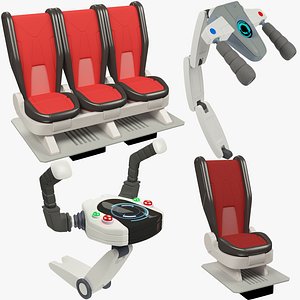 spaceship steering wheels 3D