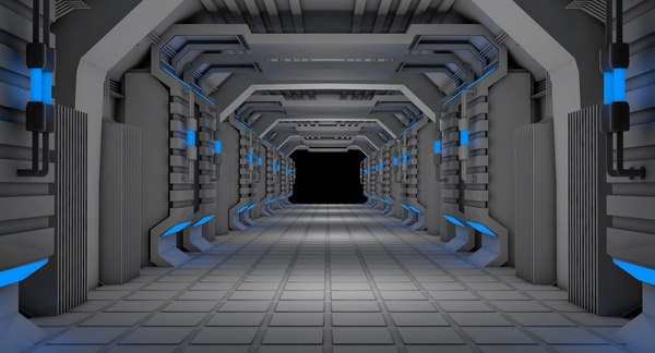 科幻走廊3D模型 - TurboSquid 1429155