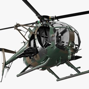 Light Recon Helicopter with External Platform Rigged