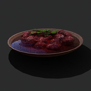 3D model beef soup