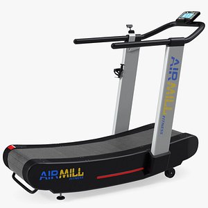 3D model Airmill Air Runner Crossfit Treadmill