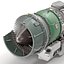 Turbojet Engine General Electric J85 Sectioned 3D Model