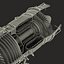 Turbojet Engine General Electric J85 Sectioned 3D Model