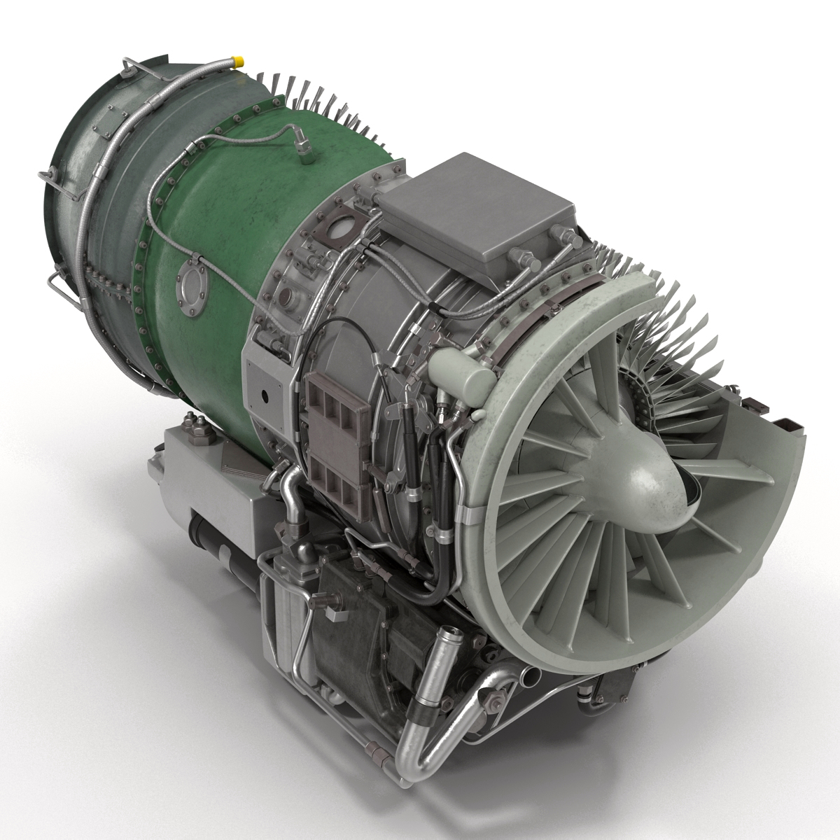 터보 제트 엔진 General Electric J85 단면 3D 모델 3D 모델 - TurboSquid 1002489
