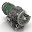 Turbojet Engine General Electric J85 Sectioned 3D Model