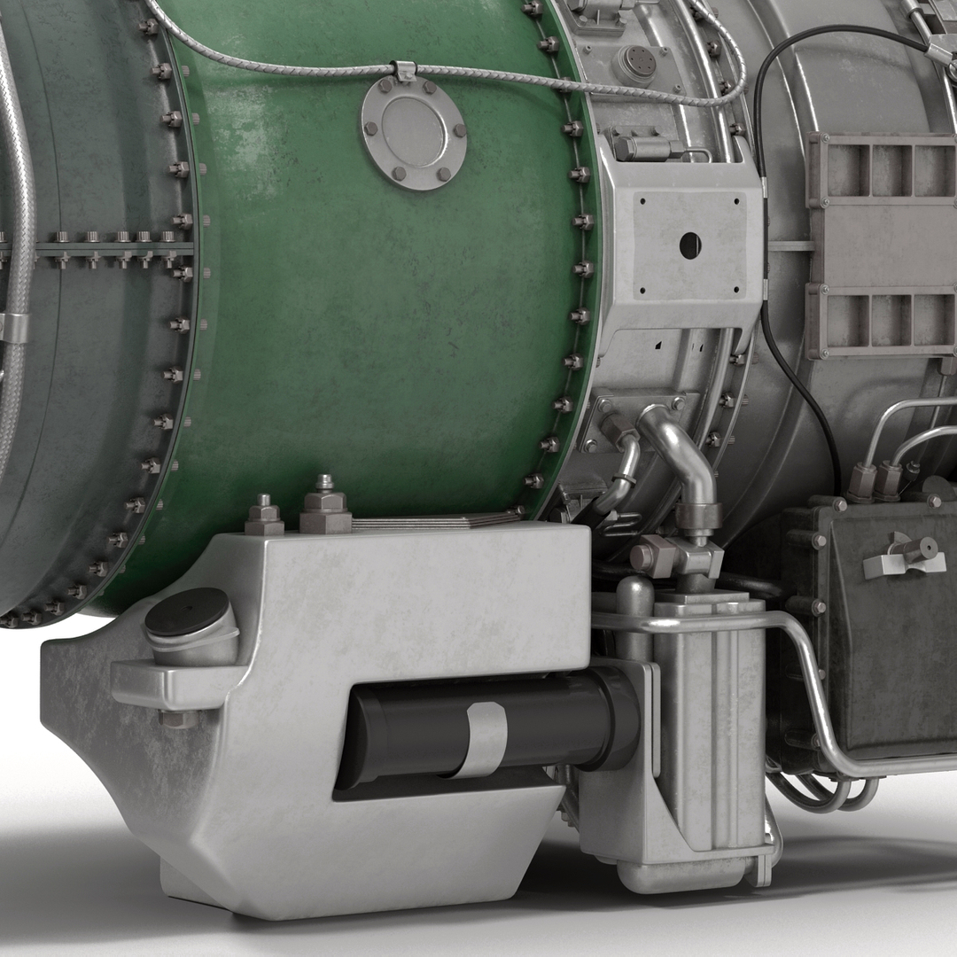 modelo 3d Turbojet Engine General Electric J85 seccionado modelo 3D ...