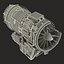 Turbojet Engine General Electric J85 Sectioned 3D Model